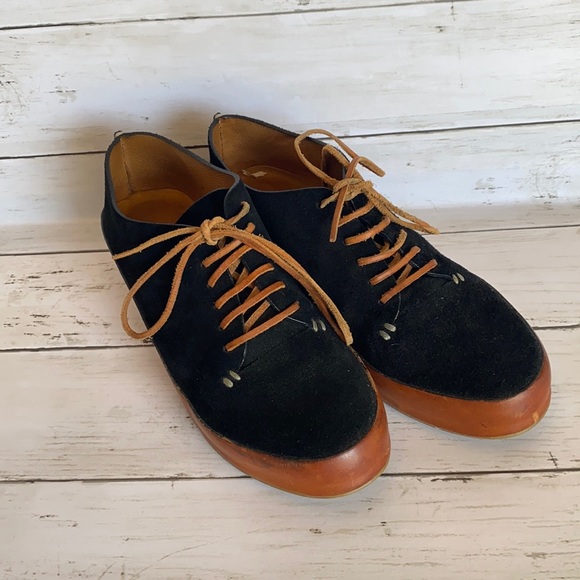 Angelo Burlinetto Suede Wedge Lace Up - Picture 1 of 5